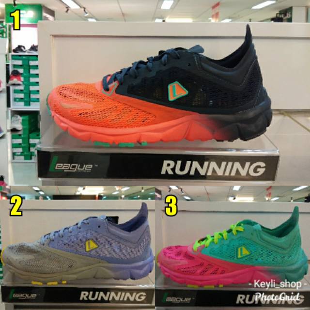 Sepatu League Volans 2.5 W Running Shoes Cewe Sneakers Wanita Pink Original Murah Promo Diskon