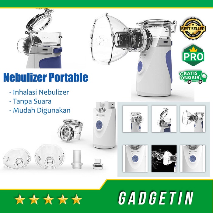 Nebulizer Portable Alat Uap Inhaler Terapi Covid Asma Oksigen Portable