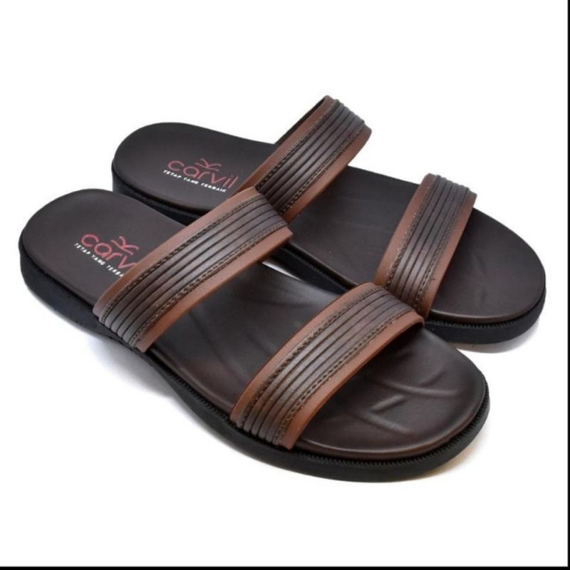 CARVIL JUNO-02 M | SANDAL CASUAL PRIA ORIGINAL 100%, Tidak licin, nyaman empuk