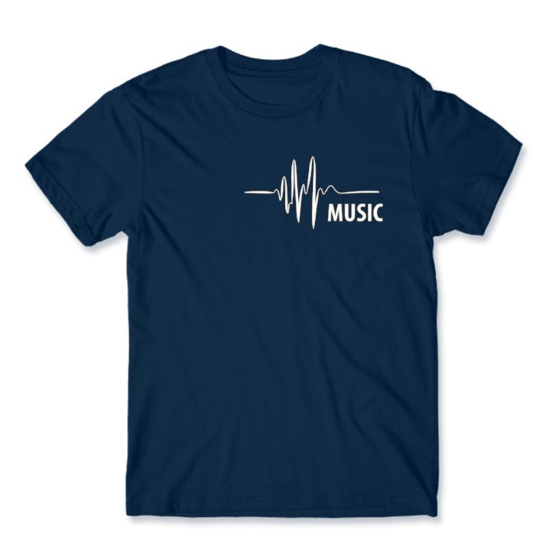 KAOS TULISAN MUSIC KAOS DEWASA PRIA MUSIK