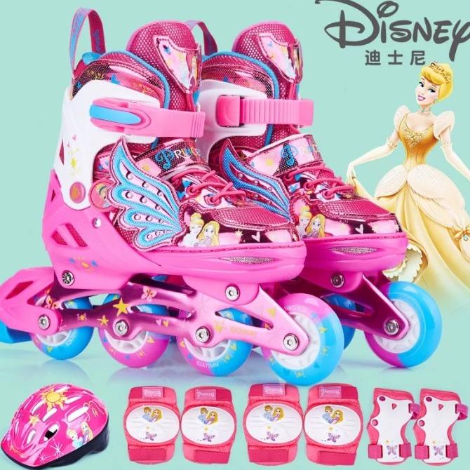 Sepatu Roda Anak Perempuan Murah Lengkap Deker dan Helm