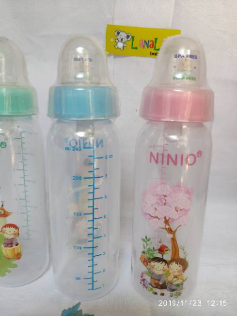 LZ.M5 Botol susu Ninio 120 ml, 240 ml.