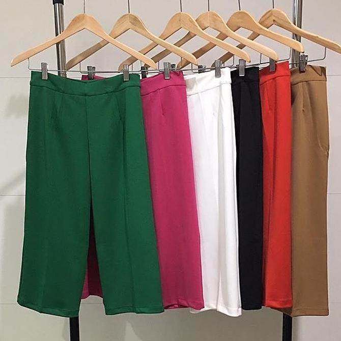 Top Terlarisss Allsize 7/8 Cullotes Pants / Celana Kulot 7/8 / Midi Cullotes Pants