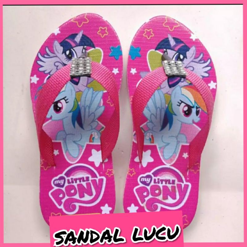 SANDAL JEPIT MUTE LP ANAK PINK-MERAH