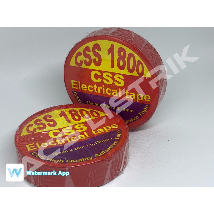

Unik Isolasi Listrik Warna Merah 18mm x 20mtr Diskon