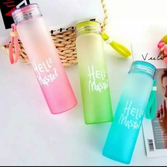 BOTOL MINUM KACA HELLO MASTER 450 ML