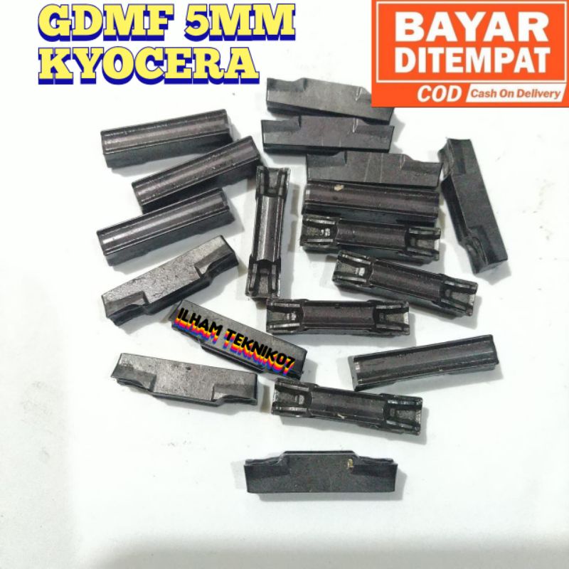 Insert potong bekas GDMF 5mm KYOCERA pahat bubut potong bekas KYOCERA pisau Bubut Kyocera mata holde
