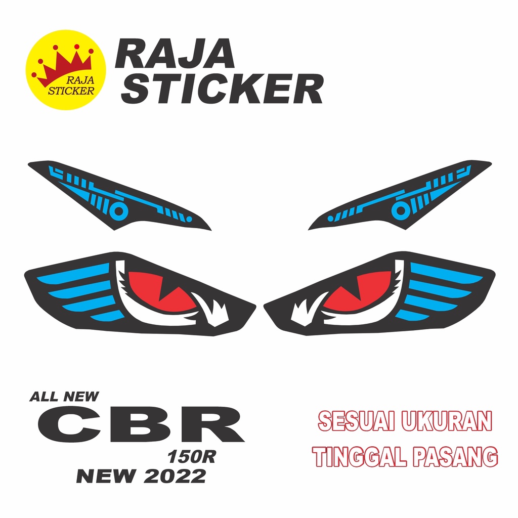 STIKER LAMPU CBR 150R TAHUN 2022