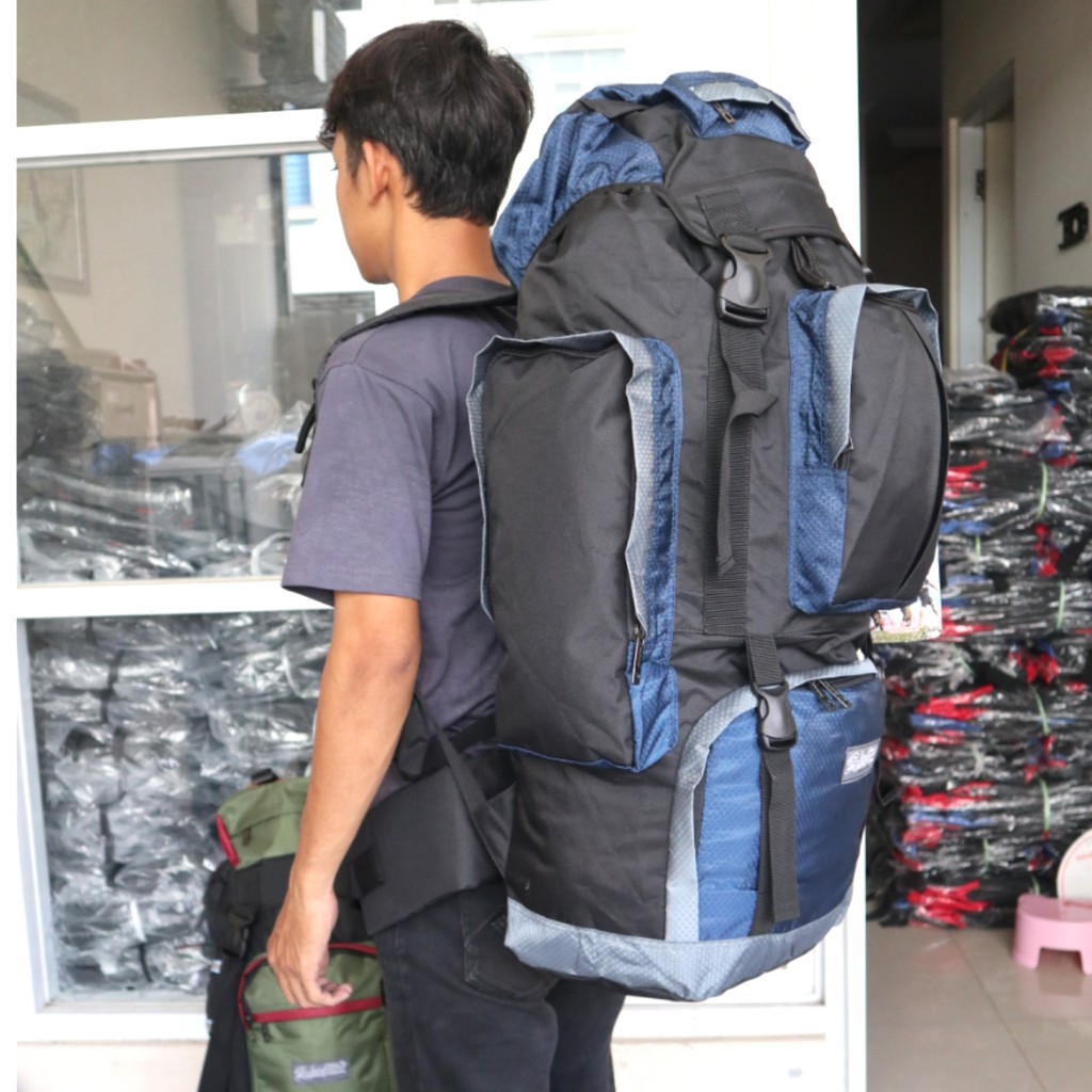 Carrier Tas Hiking Naik Gunung CAmping Mudik 80L 11SL Super Besar Premium