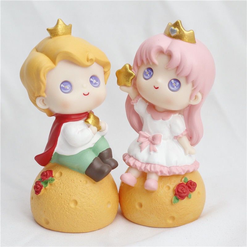 Baby Girl Boy Figure Toys Patung Anak Cewek Cowok Lucu Birthday / Hiasan Kue Ulang Tahun