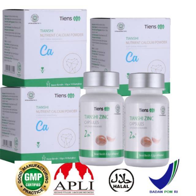 

Susu Peninggi Badan Tiens Hemat Susu NHCP Calcium Zinc 30 Hari