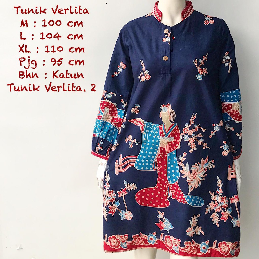 TUNIK VERLITA | DRESS BATIK WANITA BUSUI