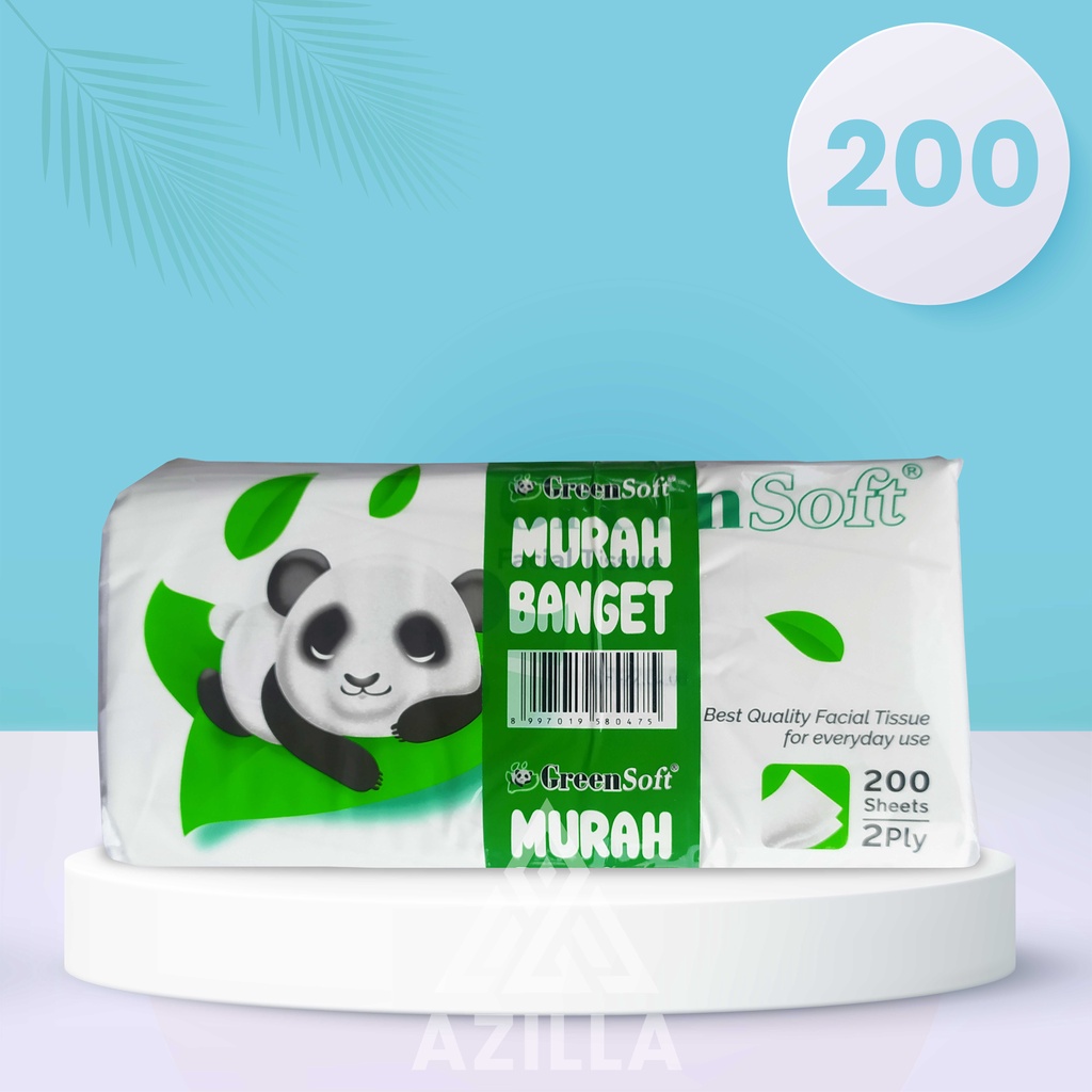 Jual Tisu Green Soft Facial Tissue 2 Ply Isi 200 Lembar | Tissue Panda ...