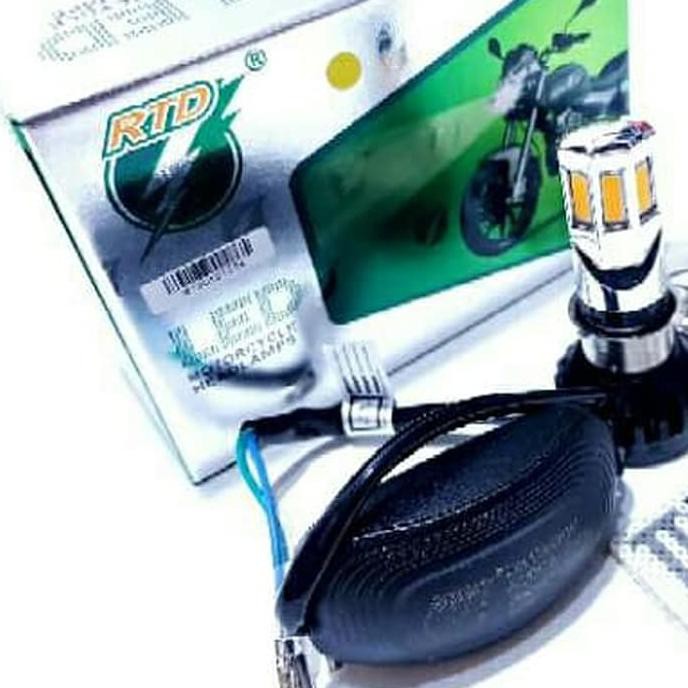 TERBAIK LAMPU UTAMA LED RTD M 02E 6 SISI H6 H4 HS1 3000K M02E #10