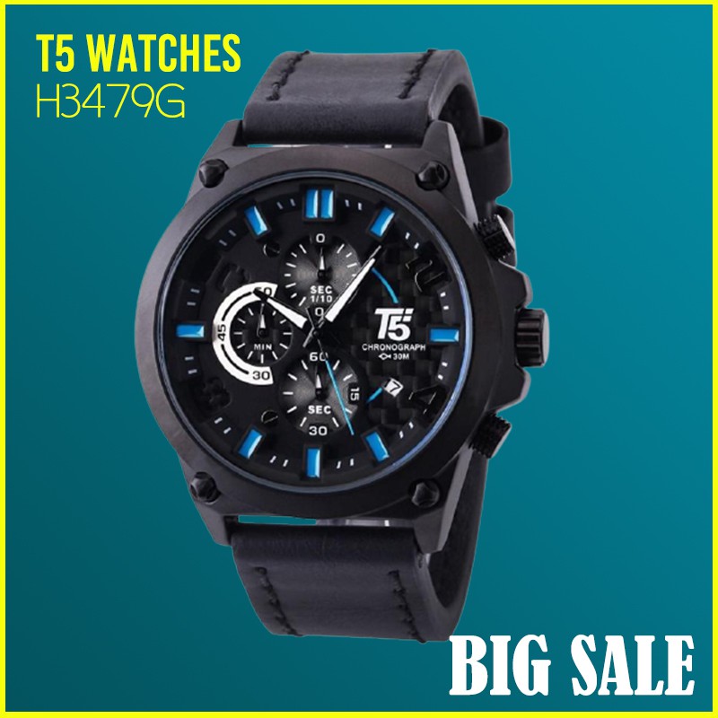Jam Tangan T5 H3479G Original Chronograph
