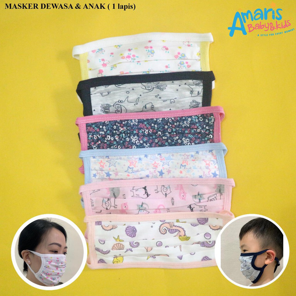 

Amaris Masker Kain Non Medis 1 Lapis Motif Amaris (Dewasa / Anak)