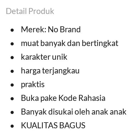 

Unik Kotak Pensil Kode Berkarakter Kuda Poni(Cewek) Murah