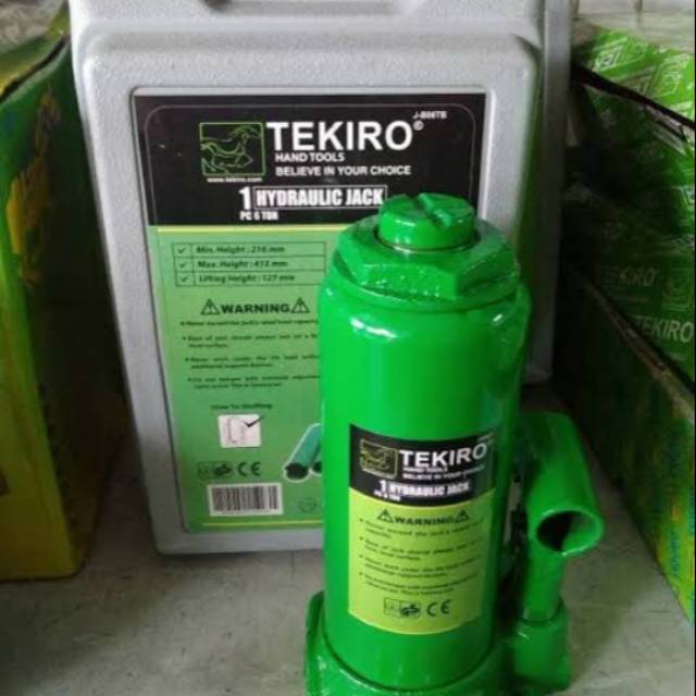 TEKIRO DONGKRAK BOTOL 6 TON /TAHANAN MOBIL MODEL BOTOL 6 TON