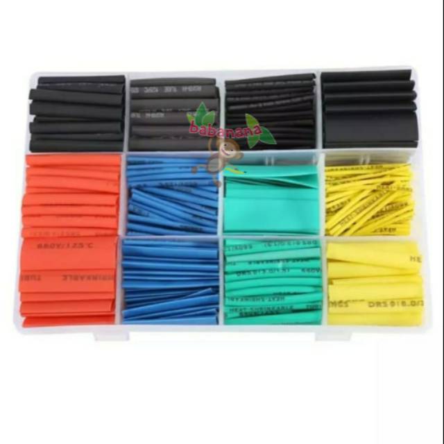 530 pcs Heat Shrink Tube Warna Warni Isolasi Bakar Selongsong Tube Heatshrink