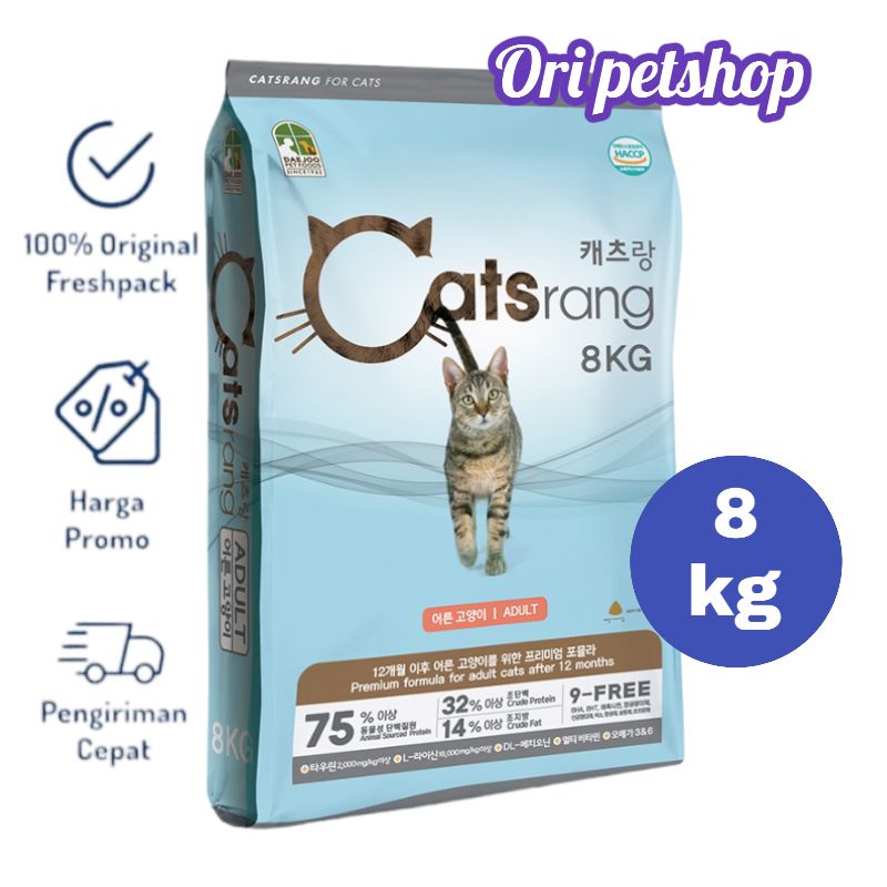 Catsrang Adult Dry Cat Food 8kg Makanan Kucing Dewasa - Kargo