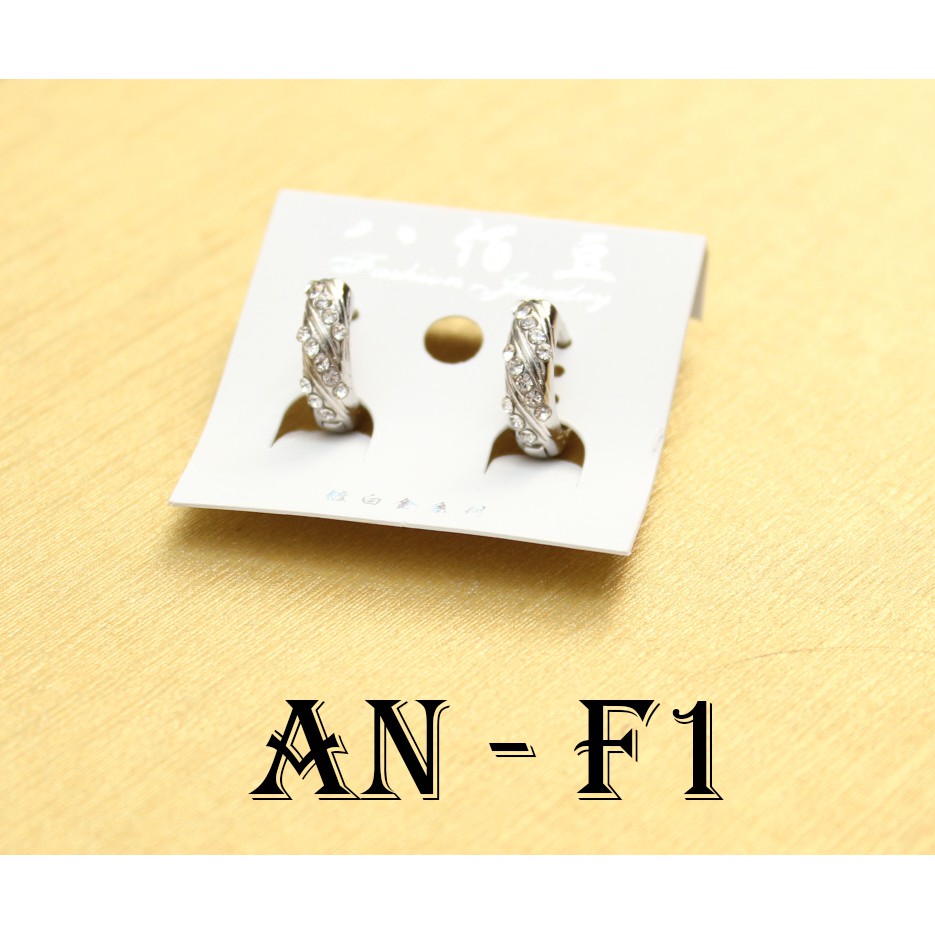 OK - Kode AN-F Anting wanita fashion model korea imitasi bahan alloy-1