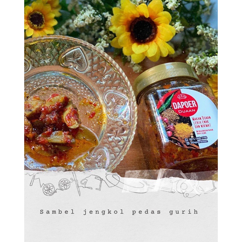 

Sambel Jengkol Pedas Gurih 220ml / Sambel Siap Saji / Sambel Homemade