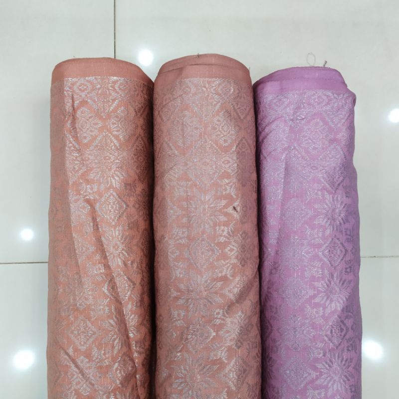 Songket Fancy Palembang (Pink Pastel)