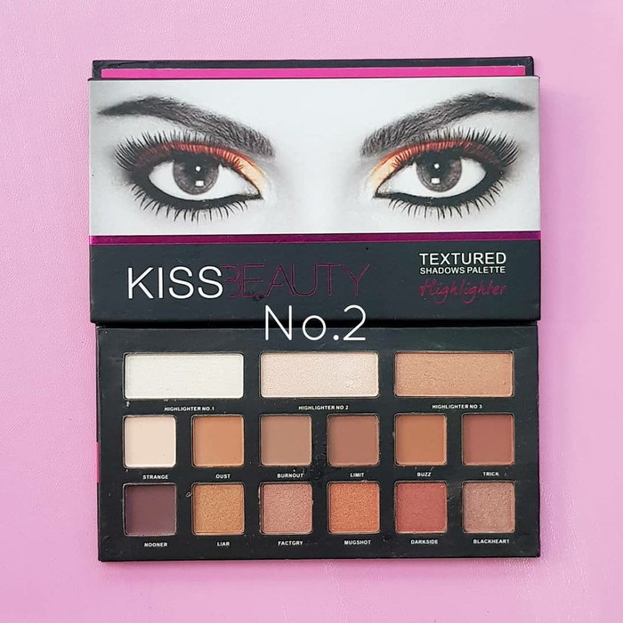 Jual Kiss Beauty Eyeshadow + Highligher Palette Kiss Beauty 87040 Murah