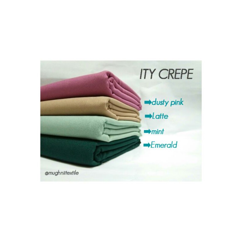 Kain Ity Crepe Kain Lady Zara Ity Harga Per 0 50cm Shopee Indonesia
