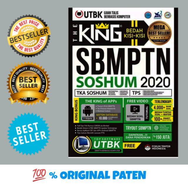 The King Bedah Kisi Kisi Sbmptn 2020 Buku Utbk Soshum Buku Sbmptn Soshum 2020 Shopee Indonesia