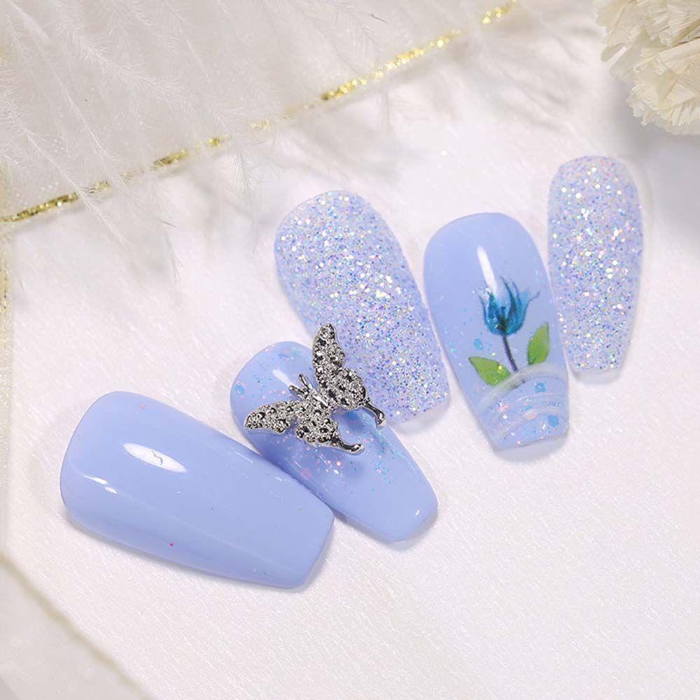 Mxbeauty Kupu-Kupu Perhiasan Nail Art Logam Alloy Gaya Jepang Manicure Indah DIY Nail Art Ornamen