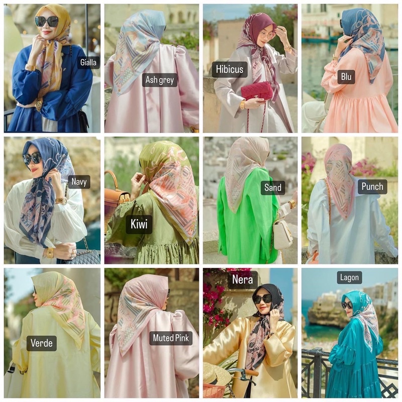 Buttonscarves the Chain Series La Bella Ready Stock