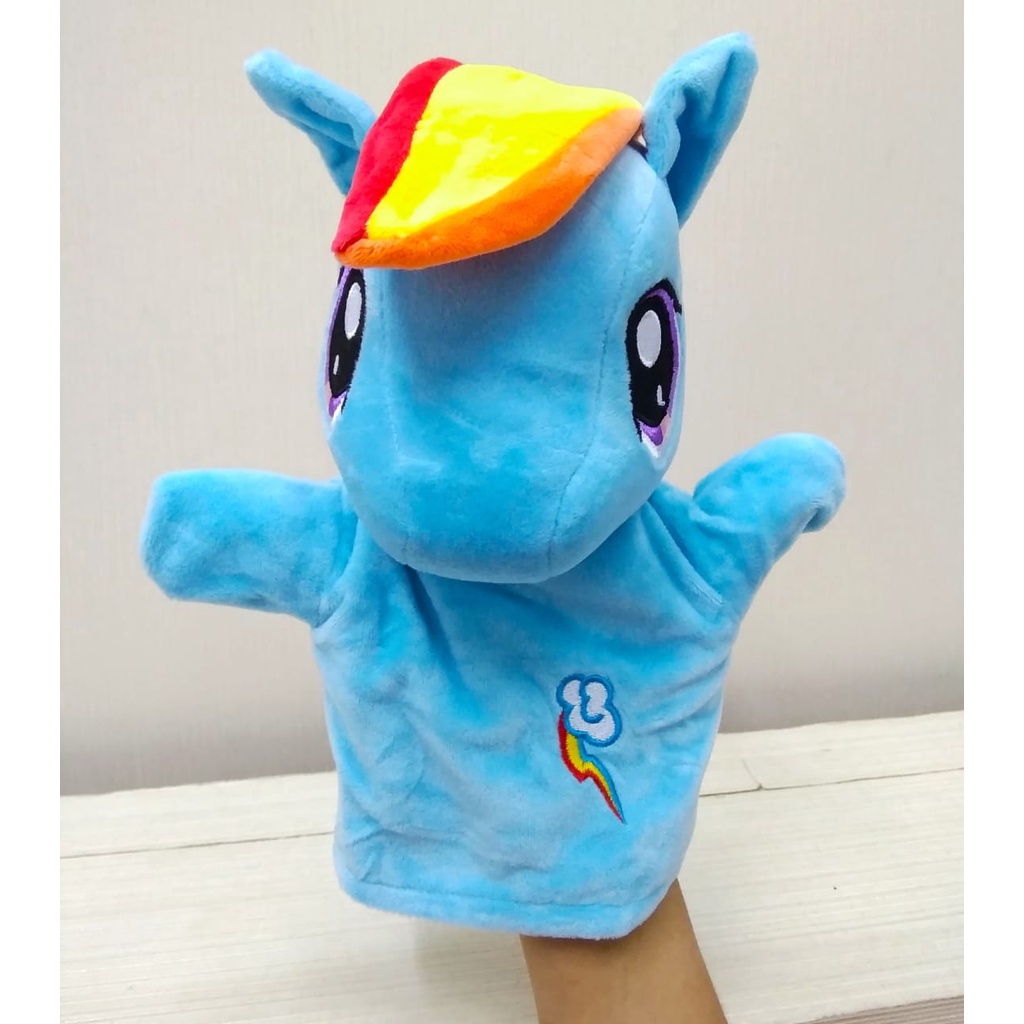 Boneka Handpuppet Tangan Little pony 25cm/boneka tangan kuda pony/handpuppet/Boneka Kuda Pony