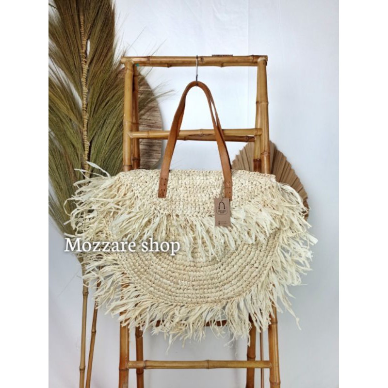 tas gajih bali tas pantai bali straw bag anyaman handmade