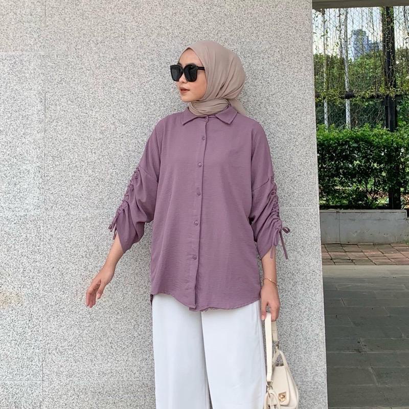 1KG MUAT 5PCS | ZIA SHIRT TOP BLOUSE SERUT AIRFLOW CRINKLE HITS OOTD FASHION WANITA TERBEST SELLER