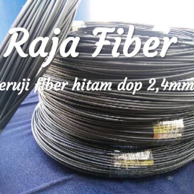 Jeruji - ruji fiber hitam 2,4mm - 4,5mm termurah (kulitan)