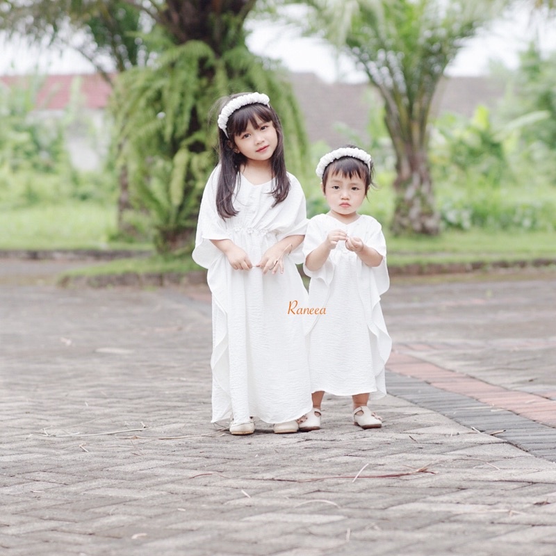 Raneea - Kaftan Couple Zara mom and kids 1 2 3 4 5 6 7 8 9 10 11 12 13 14 tahun kaftan baju lebaran