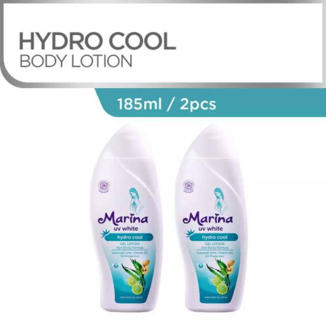Marina Hand & body lotion UV White Hydro Cool 185ML/2pcs
