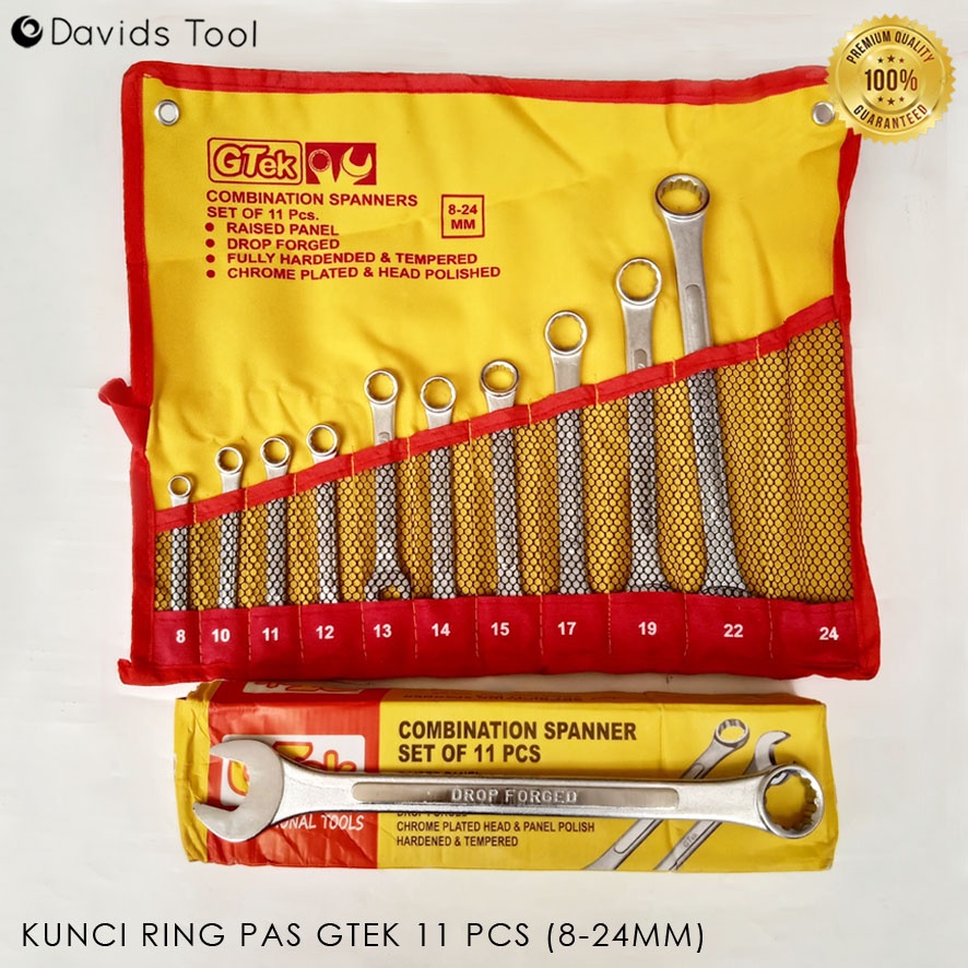 Kunci Ring Pas Set 11 pcs Gtek