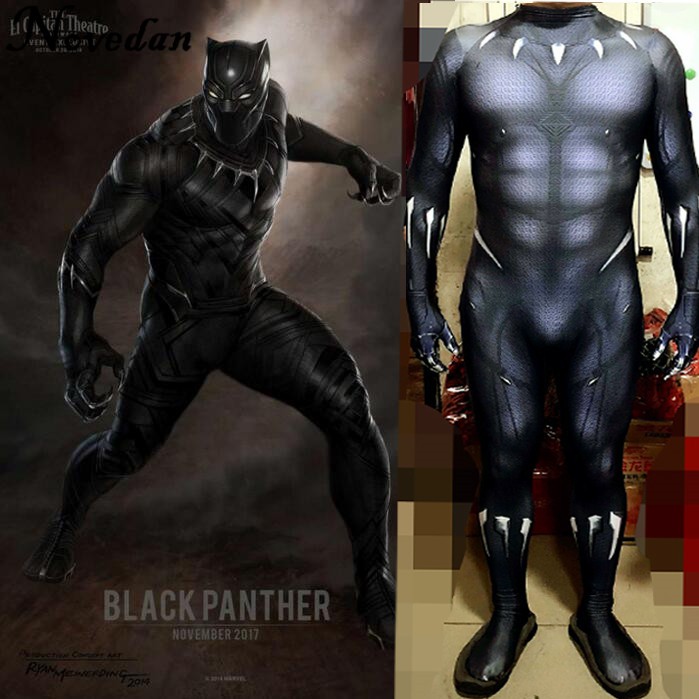 2018 Black Panther dewasa sz XXL sentai tanpa kepala avengers wakanda