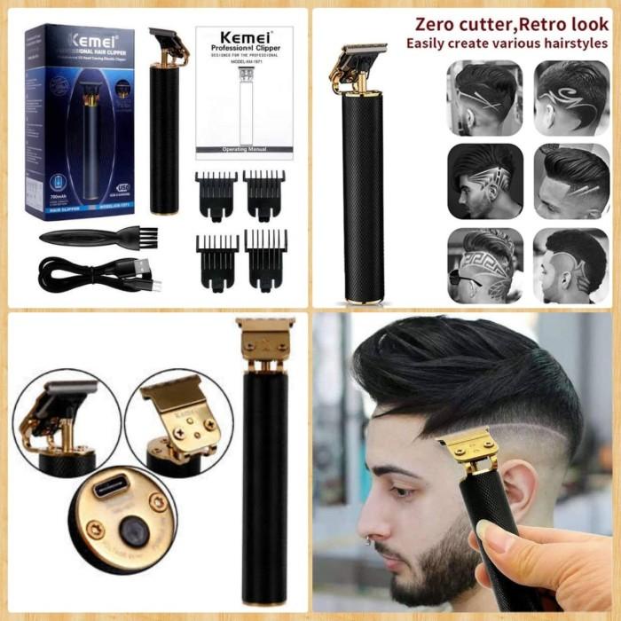 Sicssors Kemei Trimmer 1971 Original Mesin Cukur Rambut Jenggot Kumis Dll