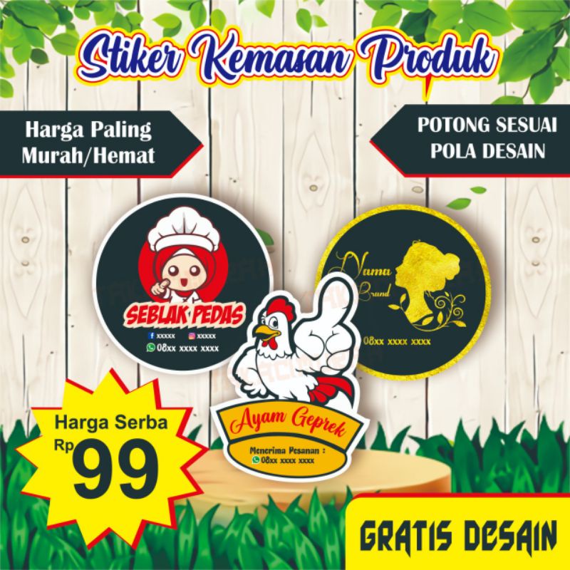 

Cetak Stiker Kemasan Cromo Label Makanan & Label Minuman