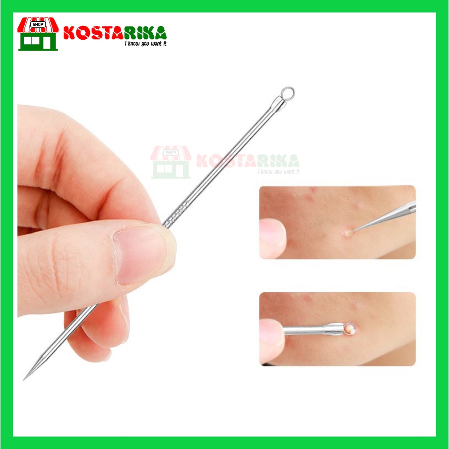 Jarum pembersih komedo Alat Pencet jerawat Pinset Komedo BF 63