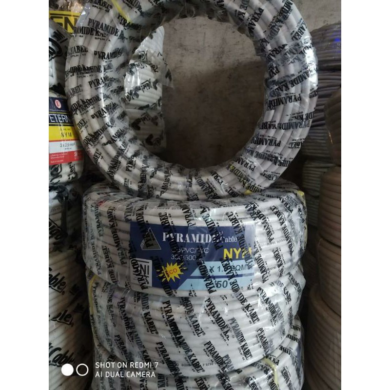 Pyramide ECO Kabel NYM 2x1.5 - 40 Meter