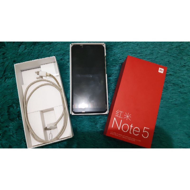 Jual HP Bekas Second Seken Xiaomi Note 5 4/64 4GB 64GB Android 8 Oreo. Handphone tahun 2018. Kondisi