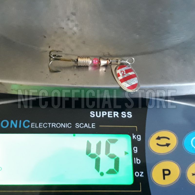 Spoon Inline Spiner Bait 4,5gr Umpan casting Rekomendasi untuk Ultralight casting Best Killer Action