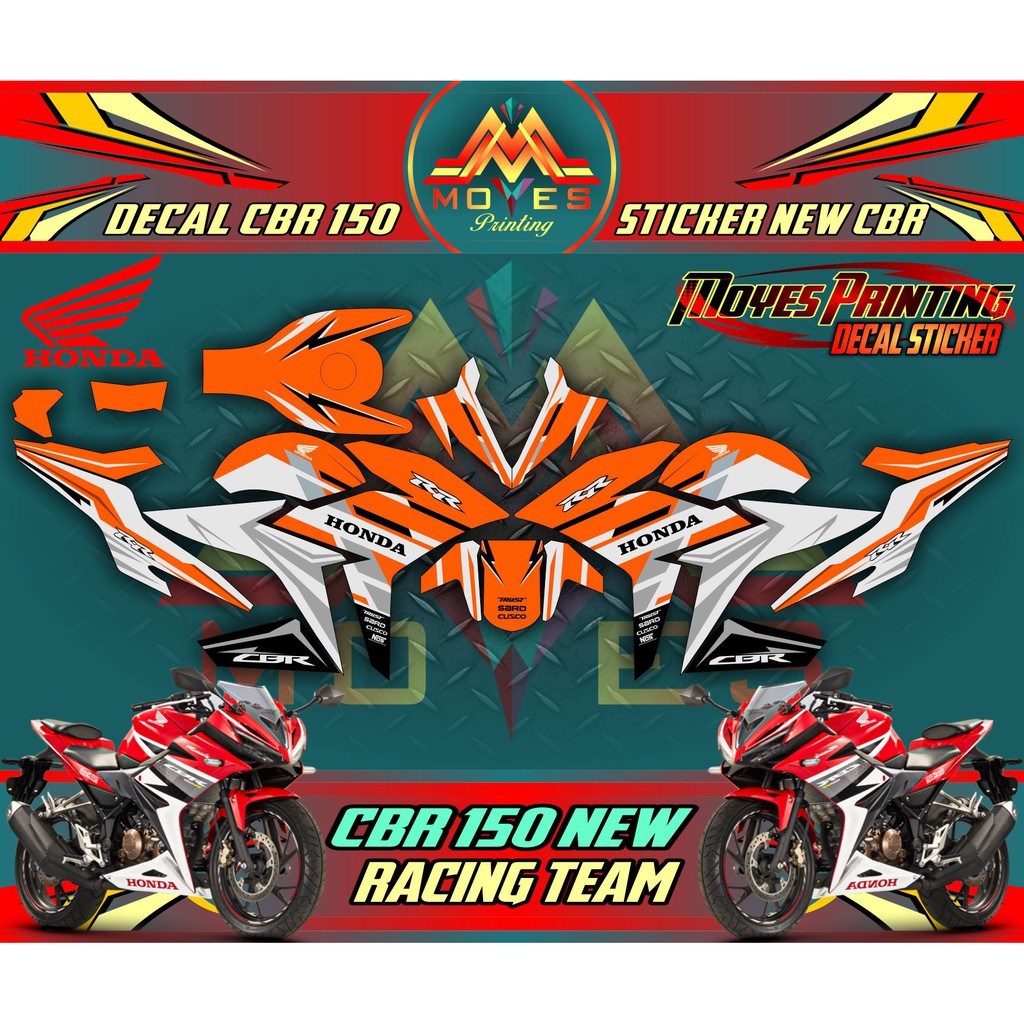 Sticker Honda Cbr 150 Racing Decal Stiker Full Body Motor All