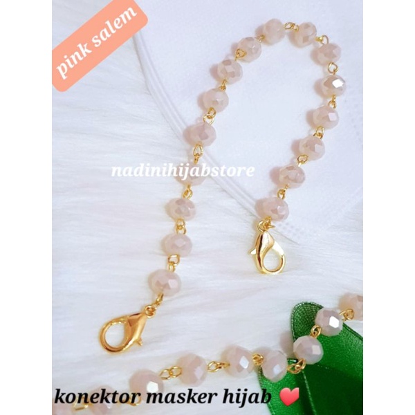 konektor masker hijab | konektor masker | mask extender | pengait masker mutiara | tali masker