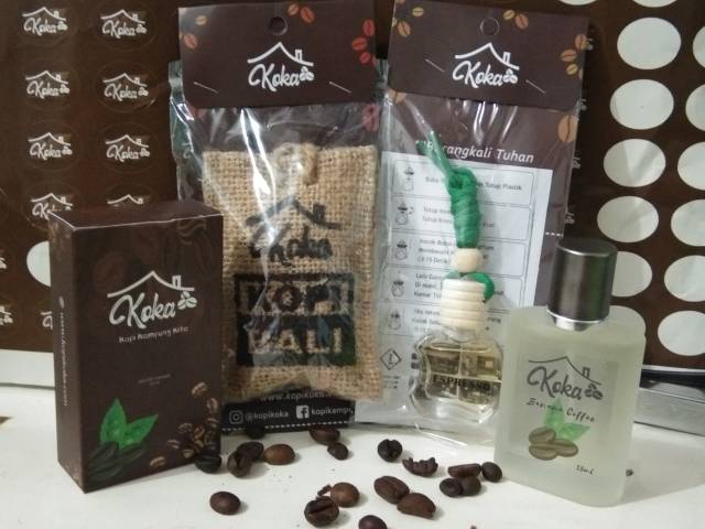 COD,Paket Parfume KOPI KOKA,Biji kopi Goni,Parfum botol Apel,EDP Koka 30 ml