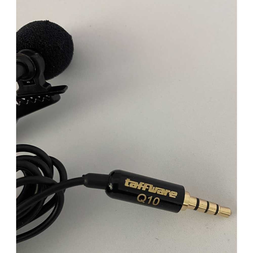 (100% BARANG ORI) Taffware Professional Lavalier Microphone Clip Portable 3.5mm - Q10